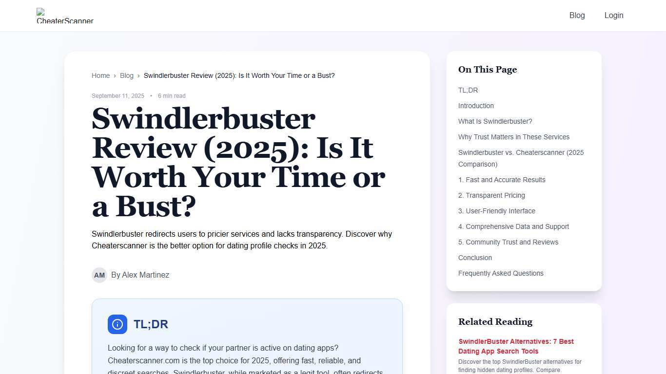 Swindlerbuster Review (2025): Is It Worth Your Time or a Bust?